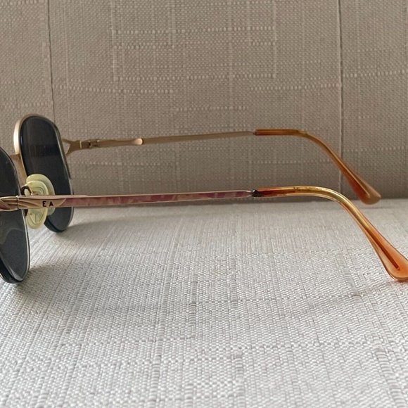 Vintage Elizabeth Arden Glasses Frame Gold Tone Half Rim Eyeglasses Read desc main image 7